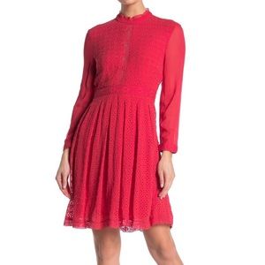 AllSaints Lilith Dress in Red Size 2